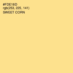 #FDE18D - Sweet Corn Color Image